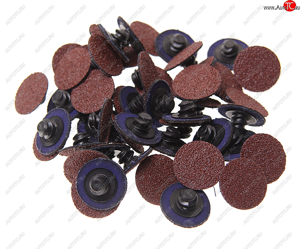729 р. Круг шлифовальный 25мм (№60) абразивный коричневый 50шт. ROCKFORCE ROCKFORCE rf-bd160a  с доставкой в г. Кемерово