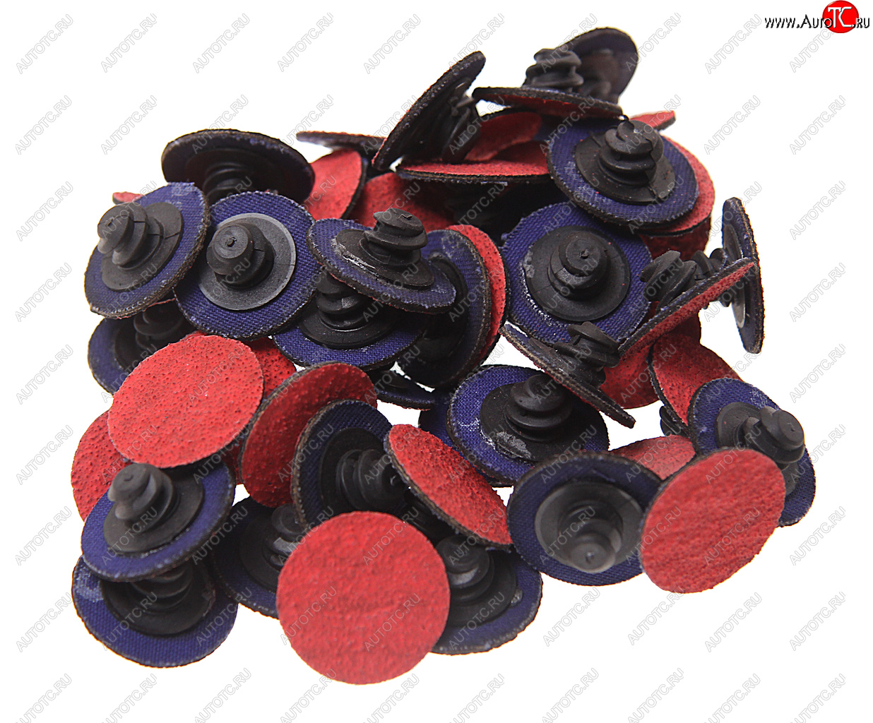 2 369 р. Круг шлифовальный 25мм (№80) абразивный красный 50шт. ROCKFORCE ROCKFORCE rf-bd180c  с доставкой в г. Кемерово