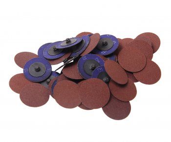 1 269 р. Круг шлифовальный 50мм (№120) абразивный коричневый 50шт. ROCKFORCE ROCKFORCE rf-bd2120a  с доставкой в г. Кемерово. Увеличить фотографию 1