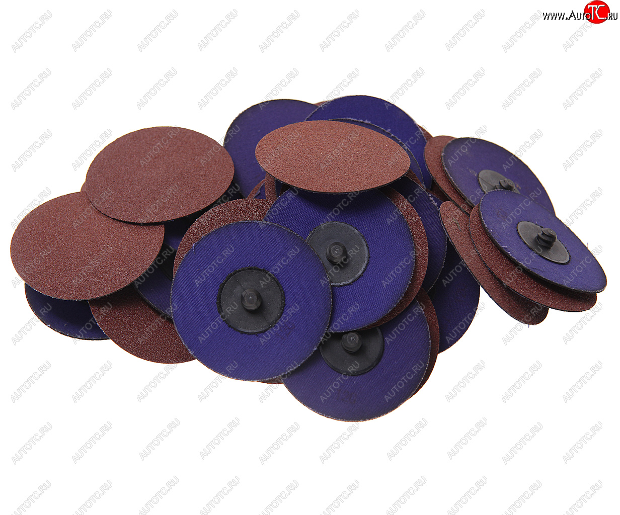 2 369 р. Круг шлифовальный 75мм (№120) абразивный коричневый 50шт. ROCKFORCE ROCKFORCE rf-bd3120a  с доставкой в г. Кемерово