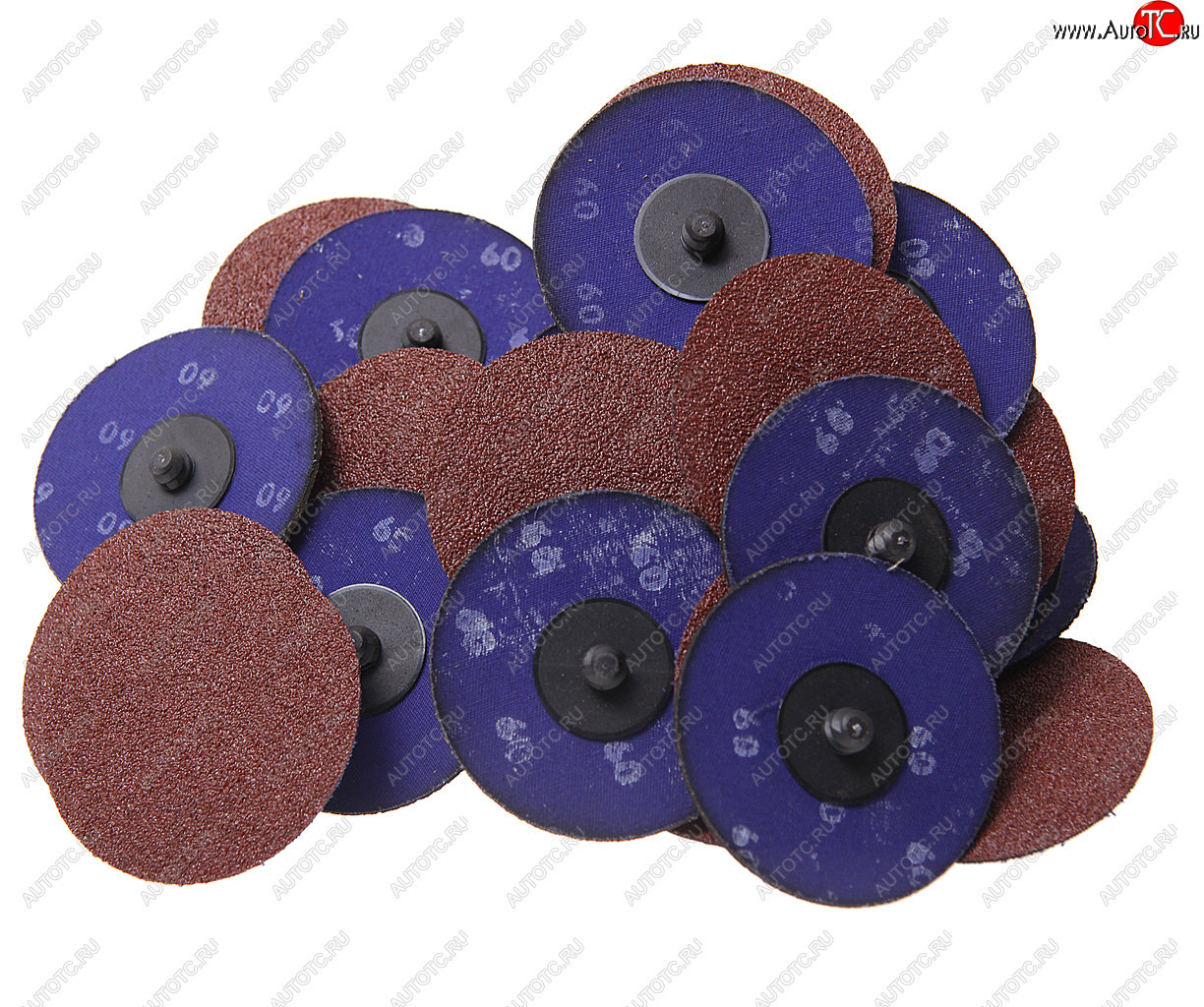 1 639 р. Круг шлифовальный 75мм (№60) абразивный коричневый 50шт. ROCKFORCE ROCKFORCE rf-bd360a  с доставкой в г. Кемерово