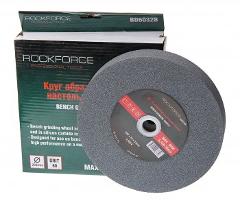 869 р. Круг для точила настольного 200x32x32мм (№80) абразивный ROCKFORCE ROCKFORCE rf-bd8032b ROCKFORCE rf-bd8032b  с доставкой в г. Кемерово. Увеличить фотографию 1