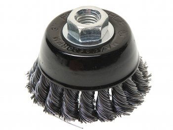 369 р. Кордщетка для УШМ чашка 75мм витая сталь ROCKFORCE ROCKFORCE rf-bwc103  с доставкой в г. Кемерово. Увеличить фотографию 1