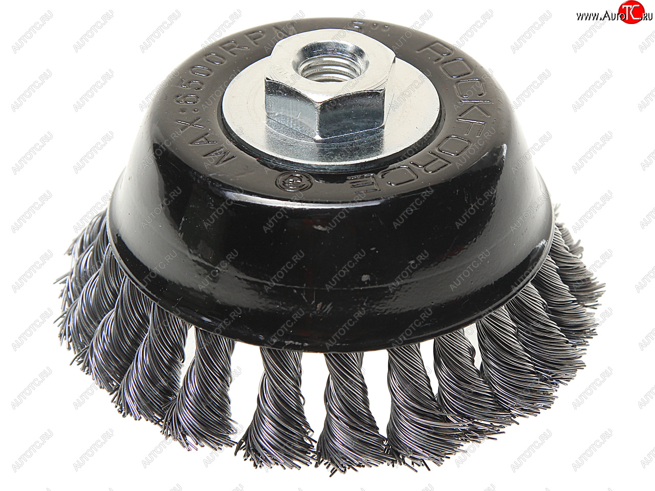 689 р. Кордщетка для УШМ чашка 125мм витая сталь ROCKFORCE ROCKFORCE rf-bwc105  с доставкой в г. Кемерово