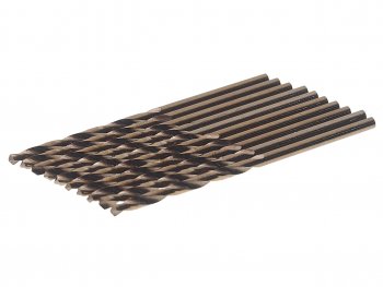 140 р. Сверло по металлу 2.4мм HSS Cobalt (10шт.) ROCKFORCE ROCKFORCE rf-dsp332 ROCKFORCE rf-dsp332  с доставкой в г. Кемерово. Увеличить фотографию 1