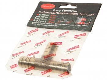 529 р. Переходник для компрессора 14мм T-образный елочка ROCKFORCE ROCKFORCE rf-e102-65  с доставкой в г. Кемерово. Увеличить фотографию 2