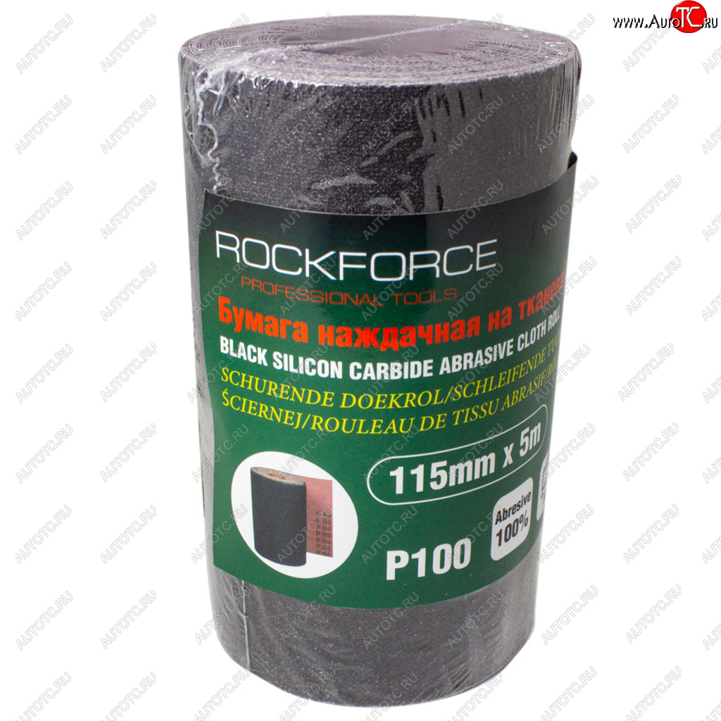 549 р. Бумага наждачная P-100 115ммх5м на тканевой основе рулон ROCKFORCE ROCKFORCE rf-fb2100c  с доставкой в г. Кемерово