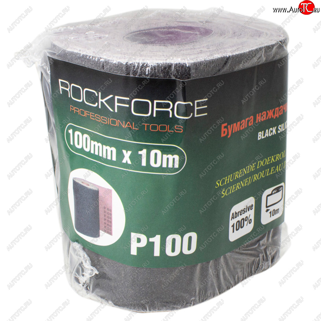 749 р. Бумага наждачная P-100 100ммх10м на тканевой основе рулон ROCKFORCE ROCKFORCE rf-fb4100c  с доставкой в г. Кемерово
