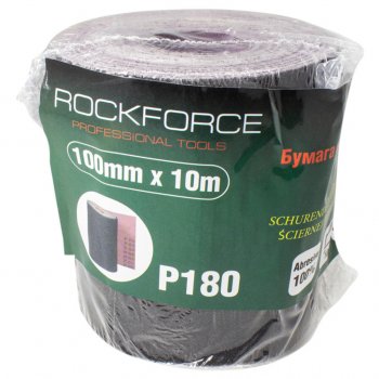 859 р. Бумага наждачная P-180 100ммх10м на тканевой основе рулон ROCKFORCE ROCKFORCE rf-fb4180c  с доставкой в г. Кемерово. Увеличить фотографию 1