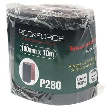 929 р. Бумага наждачная P-280 100ммх10м на тканевой основе рулон ROCKFORCE ROCKFORCE rf-fb4280c  с доставкой в г. Кемерово. Увеличить фотографию 1