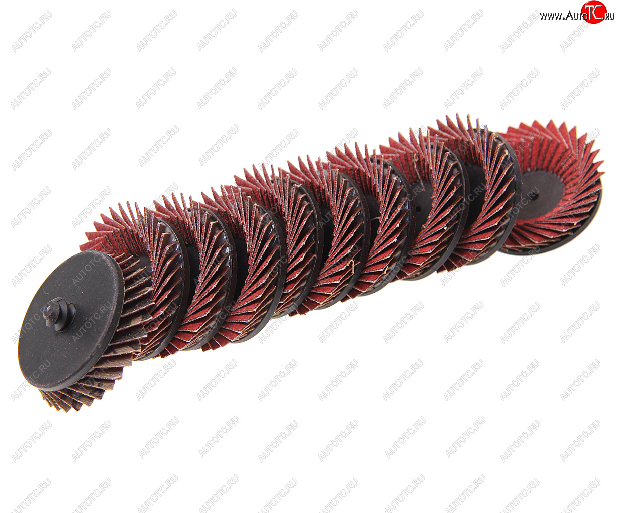 1 399 р. Круг шлифовальный лепестковый 50мм (№100) 10шт. ROCKFORCE ROCKFORCE rf-fd2100c  с доставкой в г. Кемерово