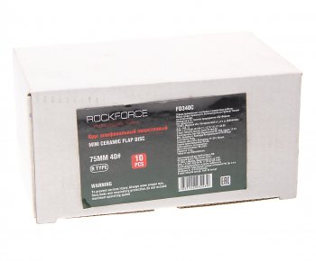 2 089 р. Круг шлифовальный лепестковый 75мм (№40) 10шт. ROCKFORCE ROCKFORCE rf-fd340c  с доставкой в г. Кемерово. Увеличить фотографию 2