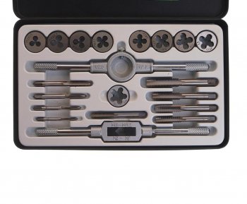 2 599 р. Набор метчиков и плашек метрический 20 предметов ROCKFORCE ROCKFORCE rf-m020-1  с доставкой в г. Кемерово. Увеличить фотографию 2