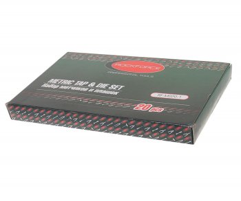 2 599 р. Набор метчиков и плашек метрический 20 предметов ROCKFORCE ROCKFORCE rf-m020-1  с доставкой в г. Кемерово. Увеличить фотографию 4