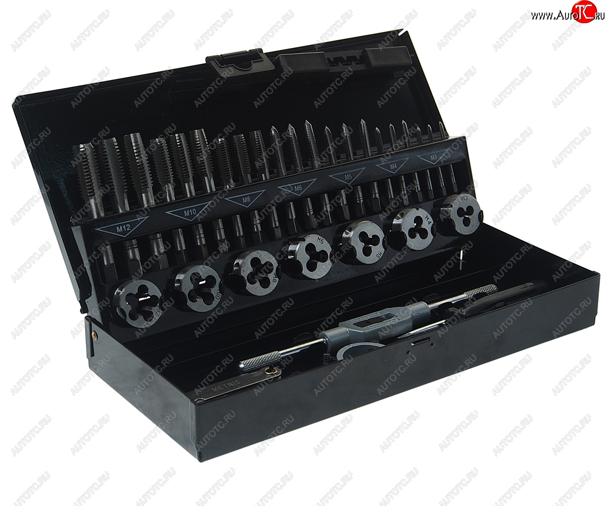3 299 р. Набор метчиков и плашек 32 предмета ROCKFORCE ROCKFORCE rf-m032-1 ROCKFORCE rf-m032-1  с доставкой в г. Кемерово