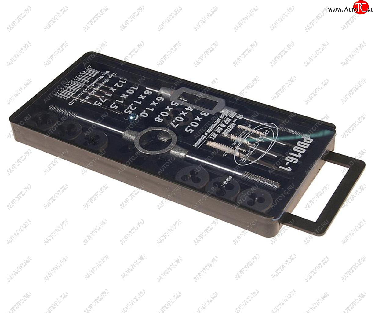 2 089 р. Набор метчиков и плашек метрический 16 предметов ROCKFORCE ROCKFORCE rf-pd016-1  с доставкой в г. Кемерово