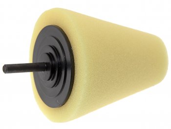 459 р. Губка для полировки 80x30мм конусная для дрели желтая ROCKFORCE ROCKFORCE rf-pl80h  с доставкой в г. Кемерово. Увеличить фотографию 1