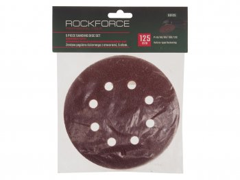 130 р. Бумага наждачная на липучке D125 P40-120 8 отверстий 5шт. ROCKFORCE ROCKFORCE rf-sd125  с доставкой в г. Кемерово. Увеличить фотографию 1