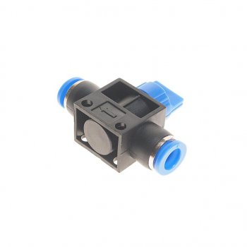 256 р. Фитинг для пластиковых трубок 8x8мм с краном ROCKFORCE ROCKFORCE rf-shvff08-08  с доставкой в г. Кемерово. Увеличить фотографию 2