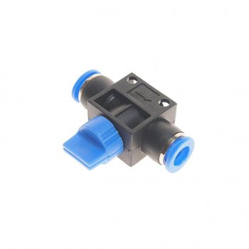 256 р. Фитинг для пластиковых трубок 8x8мм с краном ROCKFORCE ROCKFORCE rf-shvff08-08  с доставкой в г. Кемерово. Увеличить фотографию 1