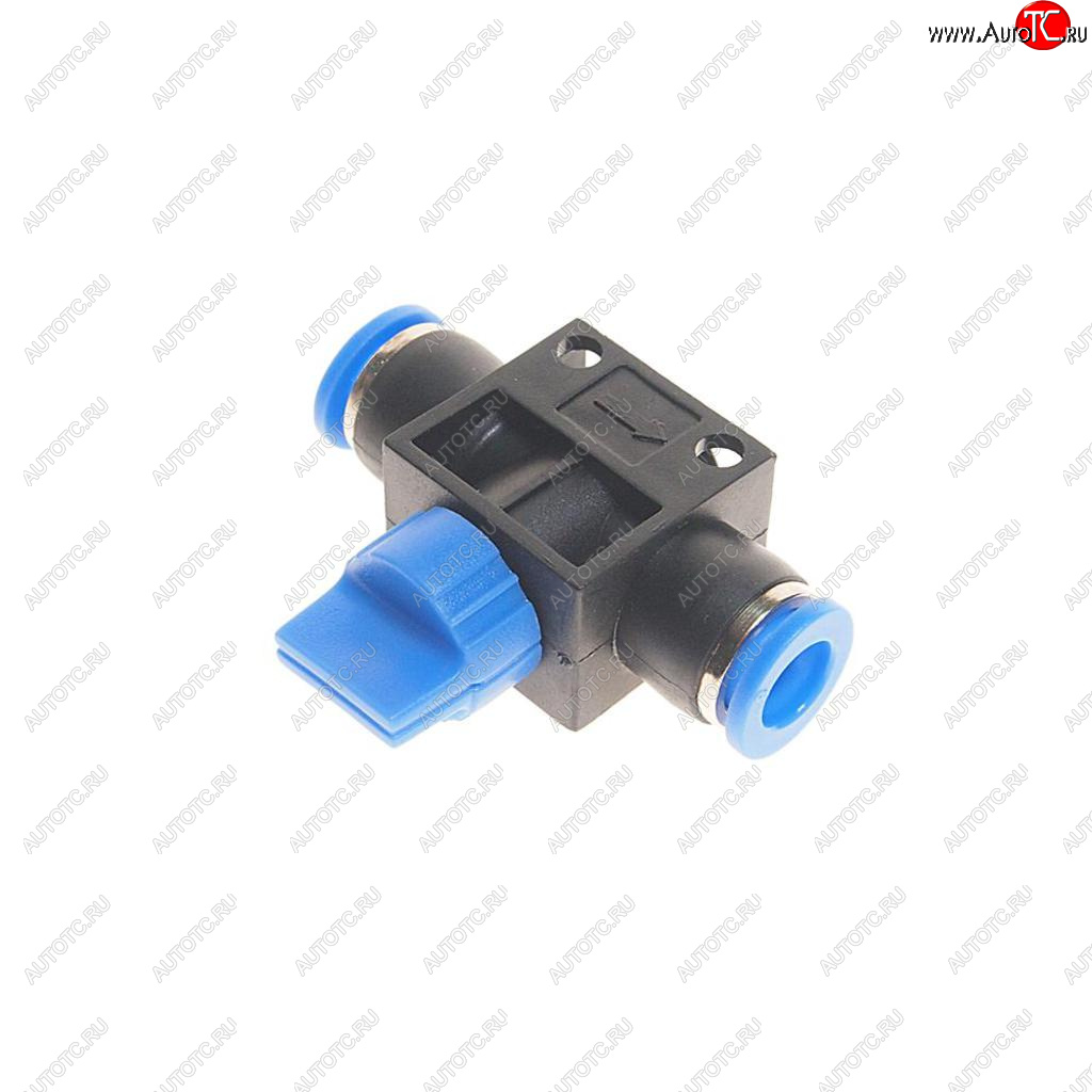 256 р. Фитинг для пластиковых трубок 8x8мм с краном ROCKFORCE ROCKFORCE rf-shvff08-08  с доставкой в г. Кемерово