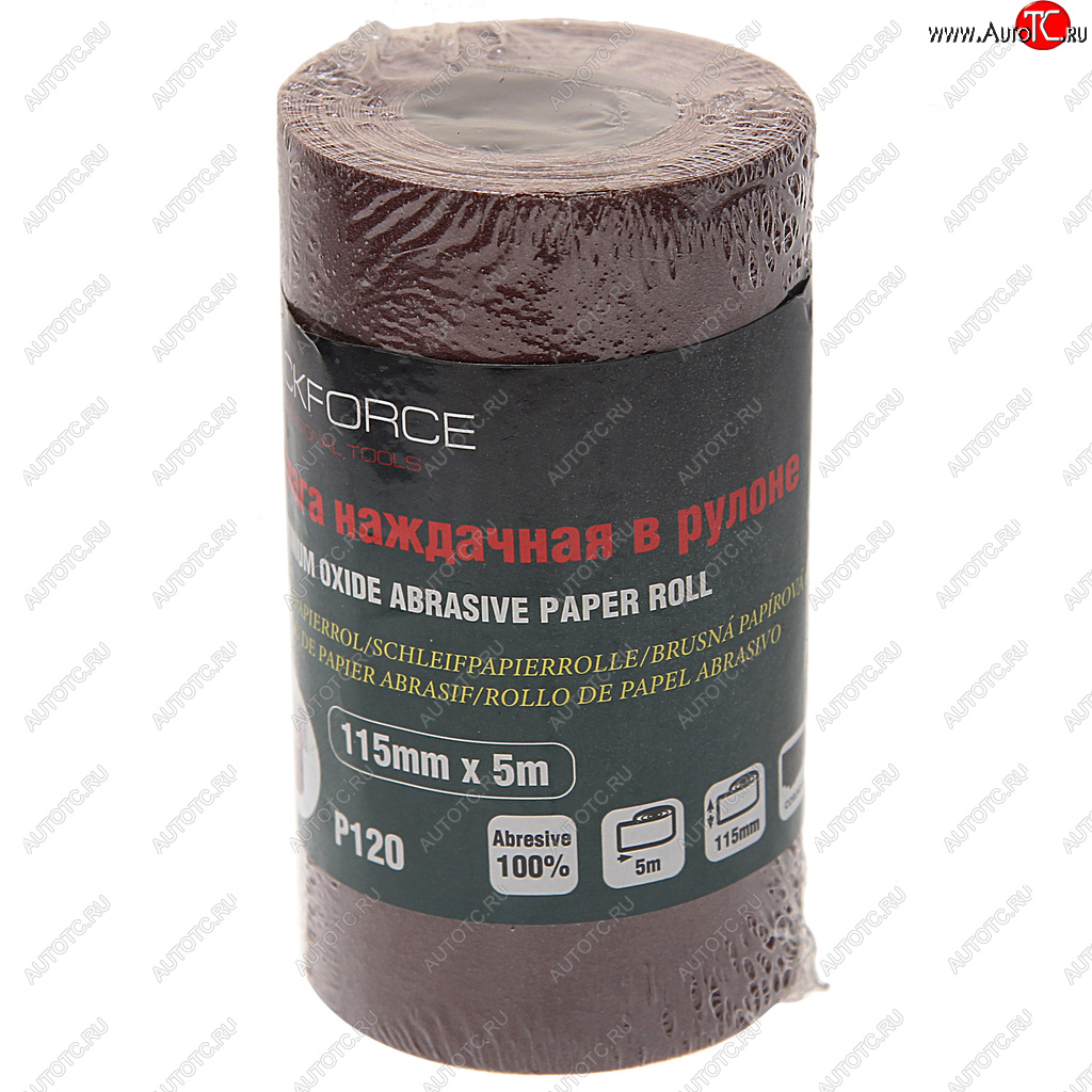 280 р. Бумага наждачная P-120 115ммх5м рулон ROCKFORCE ROCKFORCE rf-sr2120a  с доставкой в г. Кемерово