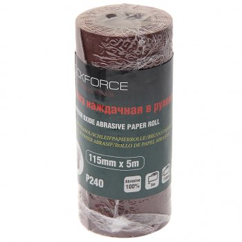 299 р. Бумага наждачная P-240 115ммх5м рулон ROCKFORCE ROCKFORCE rf-sr2240a  с доставкой в г. Кемерово. Увеличить фотографию 1