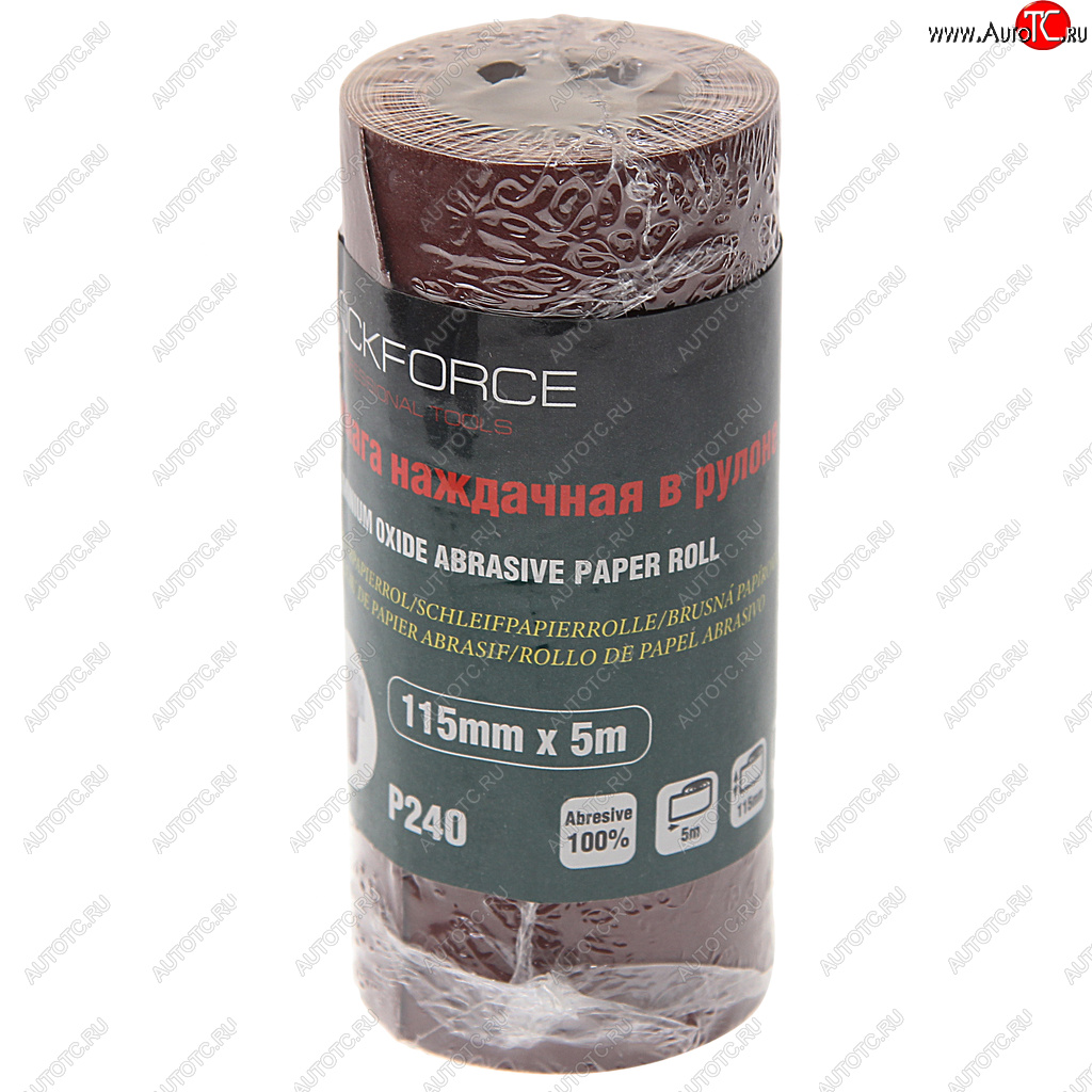 299 р. Бумага наждачная P-240 115ммх5м рулон ROCKFORCE ROCKFORCE rf-sr2240a  с доставкой в г. Кемерово