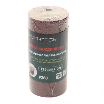 299 р. Бумага наждачная P-360 115ммх5м рулон ROCKFORCE ROCKFORCE rf-sr2360a  с доставкой в г. Кемерово. Увеличить фотографию 1