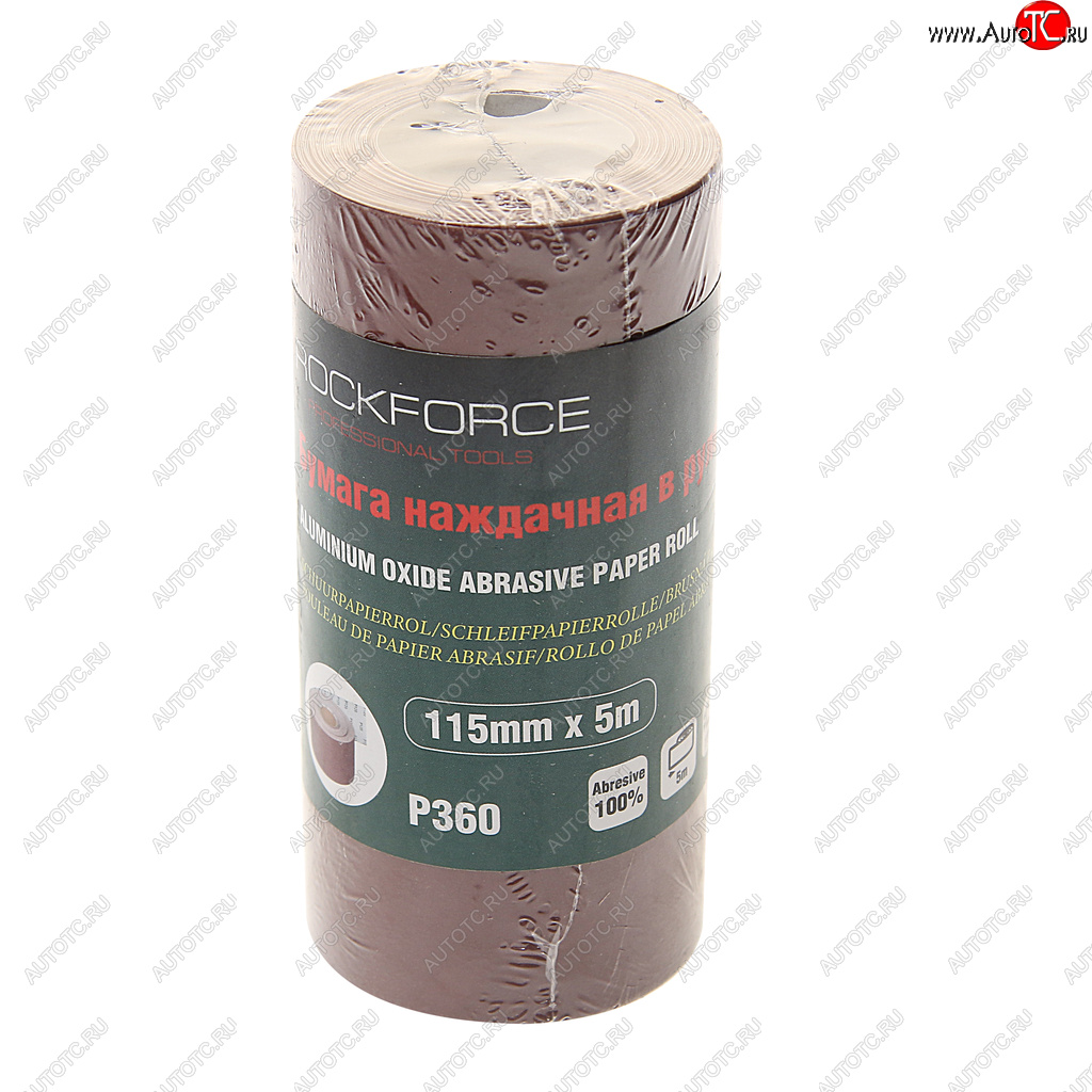 299 р. Бумага наждачная P-360 115ммх5м рулон ROCKFORCE ROCKFORCE rf-sr2360a  с доставкой в г. Кемерово