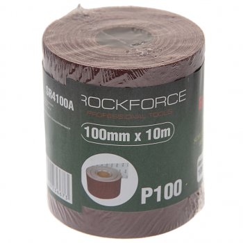 549 р. Бумага наждачная P-100 100ммх10м рулон ROCKFORCE ROCKFORCE rf-sr4100a  с доставкой в г. Кемерово. Увеличить фотографию 1