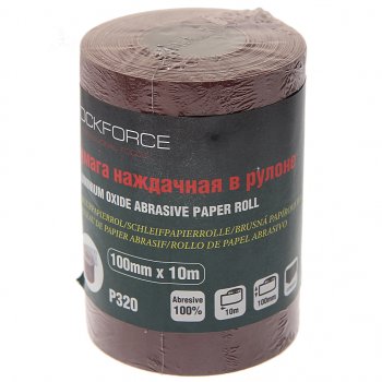 549 р. Бумага наждачная P-320 100ммх10м рулон ROCKFORCE ROCKFORCE rf-sr4320a  с доставкой в г. Кемерово. Увеличить фотографию 1