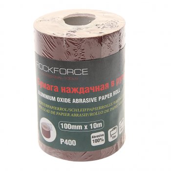 479 р. Бумага наждачная P-400 100ммх10м рулон ROCKFORCE ROCKFORCE rf-sr4400a  с доставкой в г. Кемерово. Увеличить фотографию 1