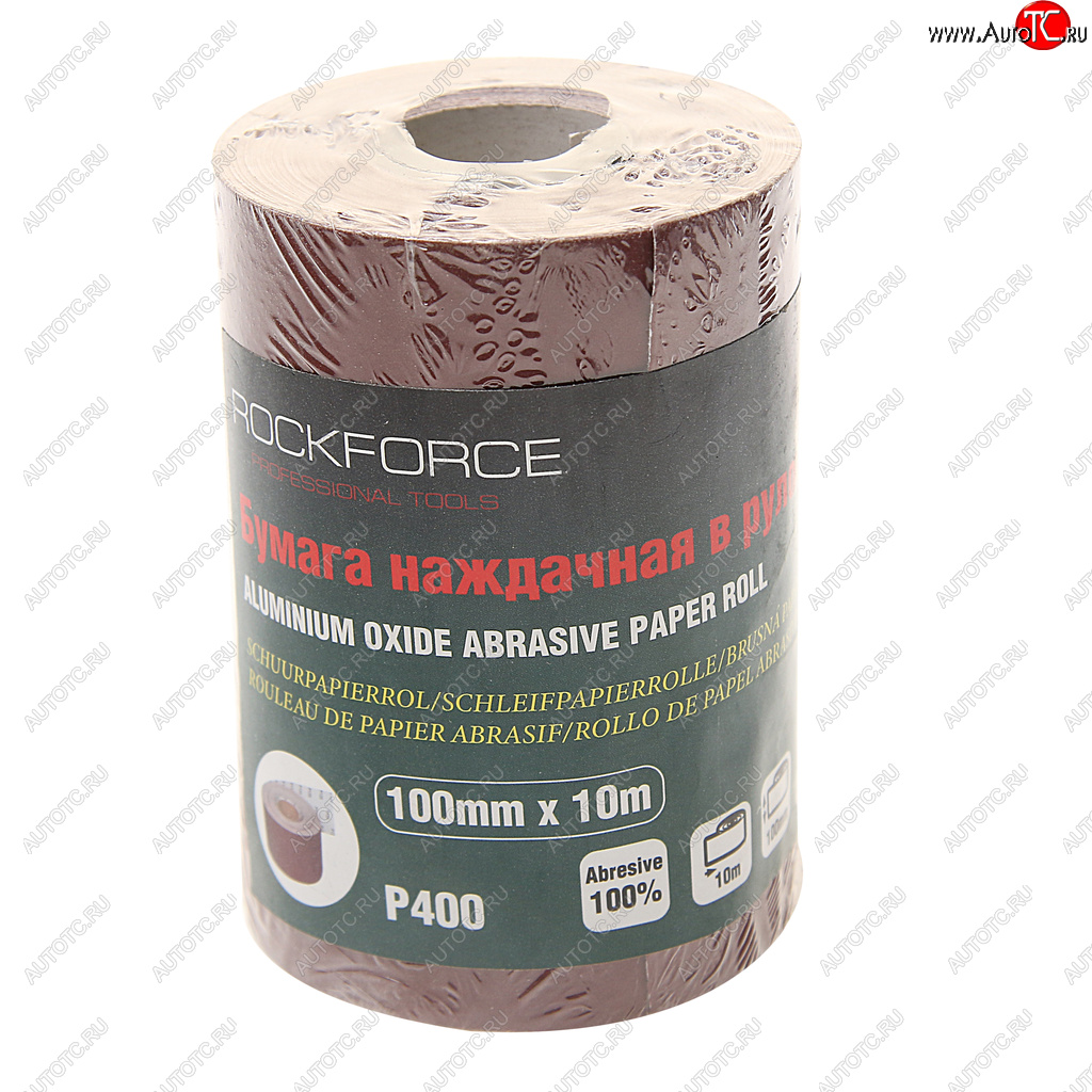 479 р. Бумага наждачная P-400 100ммх10м рулон ROCKFORCE ROCKFORCE rf-sr4400a  с доставкой в г. Кемерово