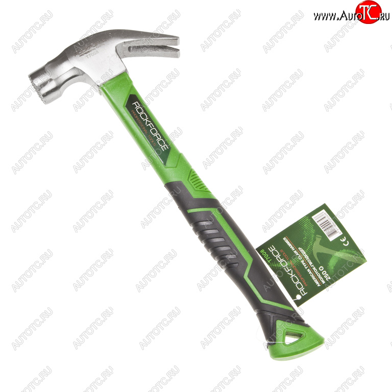 429 р. Молоток гвоздодер 0.250кг фибергласовая ручка ROCKFORCE ROCKFORCE rf-t7008  с доставкой в г. Кемерово