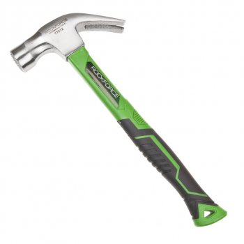 539 р. Молоток гвоздодер 0.350кг фибергласовая ручка ROCKFORCE ROCKFORCE rf-t7012  с доставкой в г. Кемерово. Увеличить фотографию 1