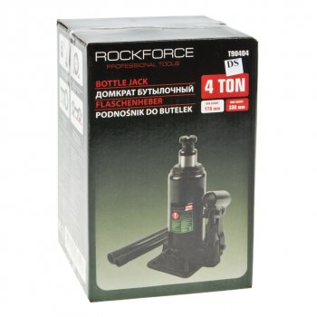 2 459 р. Домкрат бутылочный 4т 178-338мм с клапаном ROCKFORCE ROCKFORCE rf-t90404(ds)  с доставкой в г. Кемерово. Увеличить фотографию 3
