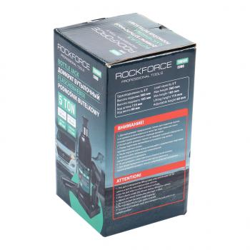 2 499 р. Домкрат бутылочный 5т 185-360мм с клапаном ROCKFORCE ROCKFORCE rf-t90504euro  с доставкой в г. Кемерово. Увеличить фотографию 5
