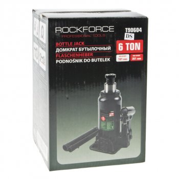 2 999 р. Домкрат бутылочный 6т 181-351мм с клапаном ROCKFORCE ROCKFORCE rf-t90604(ds)  с доставкой в г. Кемерово. Увеличить фотографию 3