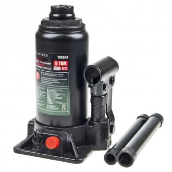2 999 р. Домкрат бутылочный 6т 181-351мм с клапаном ROCKFORCE ROCKFORCE rf-t90604(ds)  с доставкой в г. Кемерово. Увеличить фотографию 1