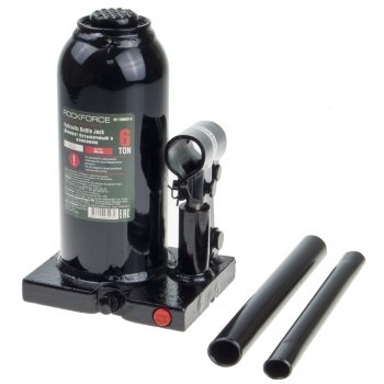 3 299 р. Домкрат бутылочный 6т 181-351мм с клапаном в кейсе ROCKFORCE ROCKFORCE rf-t90604s  с доставкой в г. Кемерово. Увеличить фотографию 1