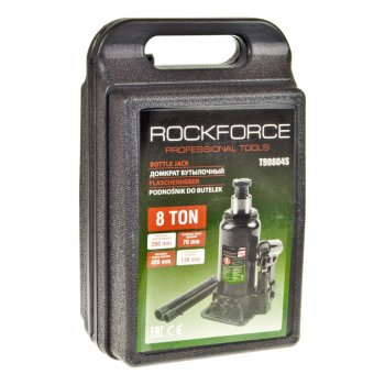 3 389 р. Домкрат бутылочный 8т 200-400мм с клапаном в кейсе ROCKFORCE ROCKFORCE rf-t90804s  с доставкой в г. Кемерово. Увеличить фотографию 3