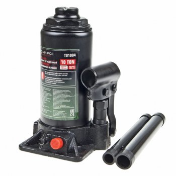 3 199 р. Домкрат бутылочный 10т 200-385мм с клапаном ROCKFORCE ROCKFORCE rf-t91004(ds)  с доставкой в г. Кемерово. Увеличить фотографию 1