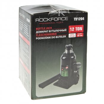3 699 р. Домкрат бутылочный 12т 217-407мм с клапаном ROCKFORCE ROCKFORCE rf-t91204(ds)  с доставкой в г. Кемерово. Увеличить фотографию 3