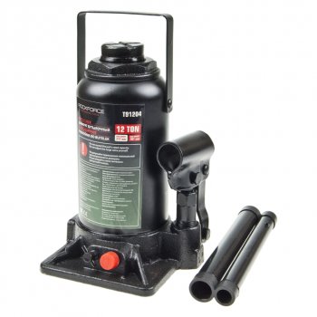 3 699 р. Домкрат бутылочный 12т 217-407мм с клапаном ROCKFORCE ROCKFORCE rf-t91204(ds)  с доставкой в г. Кемерово. Увеличить фотографию 1