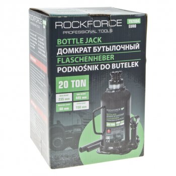 5 999 р. Домкрат бутылочный 20т 235-445мм низкопрофильный ROCKFORCE ROCKFORCE rf-t92004euro  с доставкой в г. Кемерово. Увеличить фотографию 3