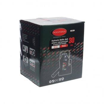 12 199 р. Домкрат бутылочный 30т 240-370мм низкопрофильный ROCKFORCE ROCKFORCE rf-t93007  с доставкой в г. Кемерово. Увеличить фотографию 2