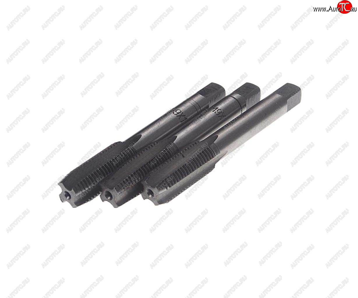 379 р. Метчик М09x1.0мм комплект 3шт. в пластиковом футляре ROCKFORCE ROCKFORCE rf-tap09100  с доставкой в г. Кемерово
