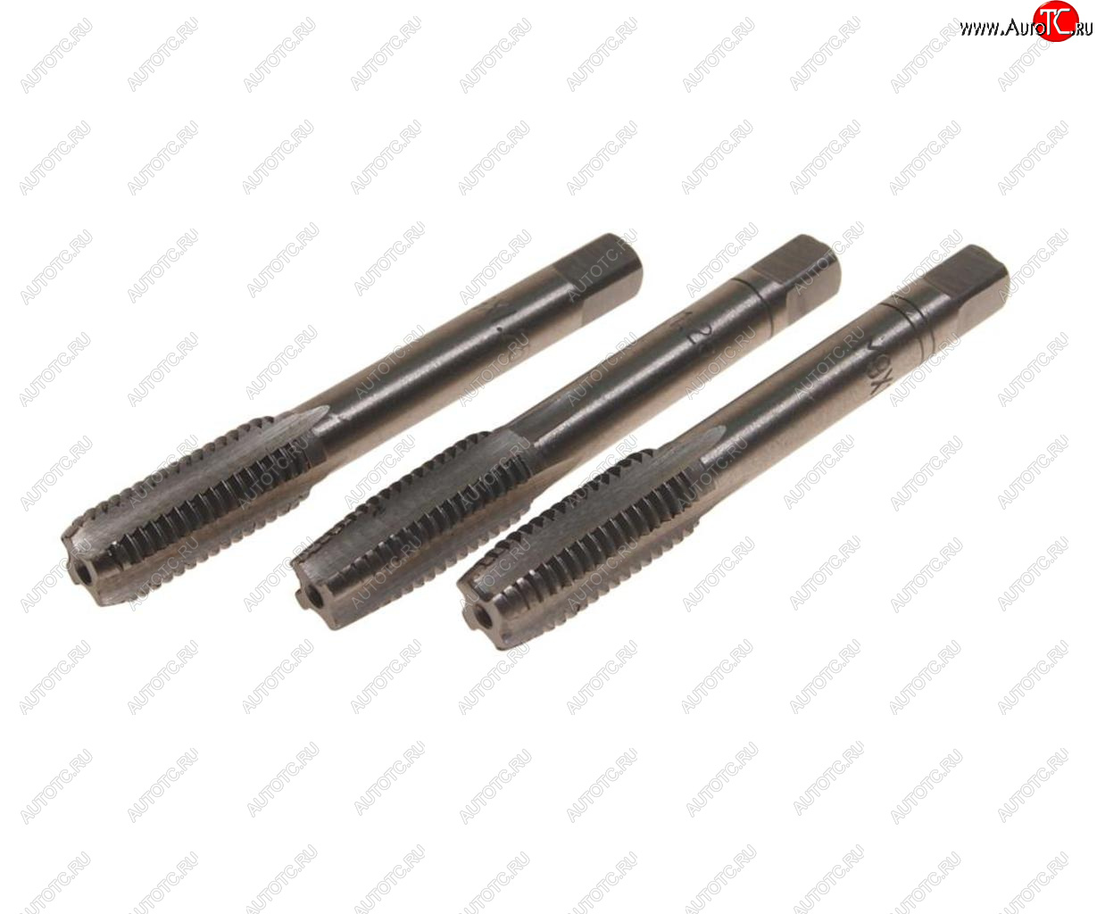 379 р. Метчик М09x1.25мм комплект 3шт. в пластиковом футляре ROCKFORCE ROCKFORCE rf-tap09125  с доставкой в г. Кемерово