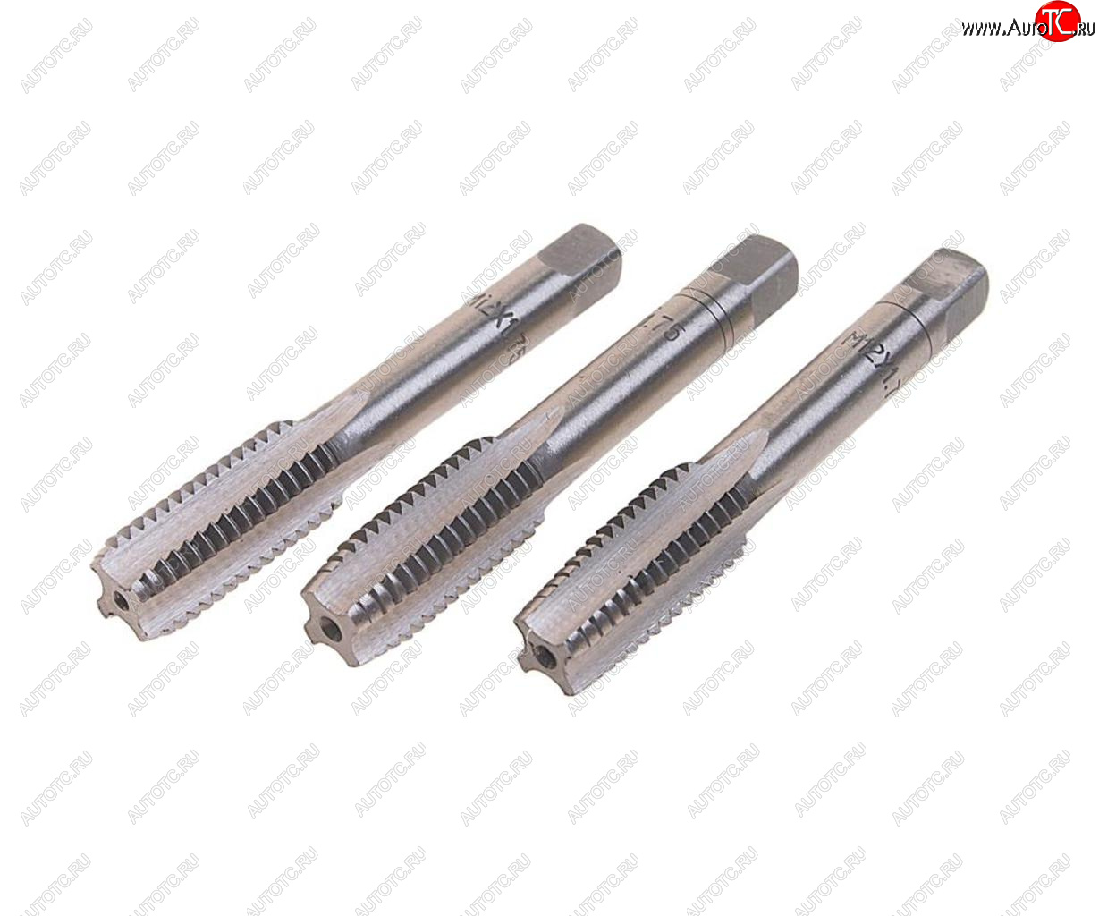 349 р. Метчик М12x1.75мм комплект 3шт. в пластиковом футляре ROCKFORCE ROCKFORCE rf-tap12175  с доставкой в г. Кемерово
